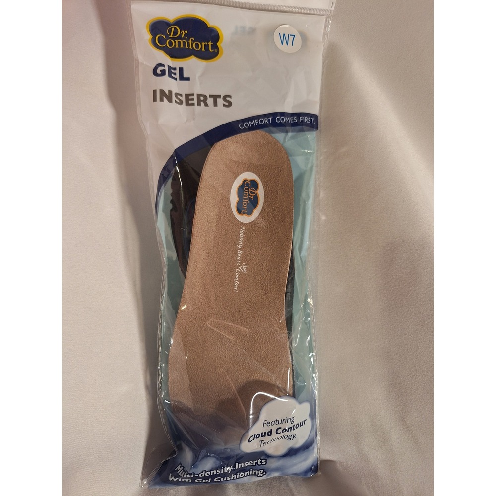 Dr. Comfort Gel Inserts Womens Size 7W Cloud Contour Technology Multi-Density
